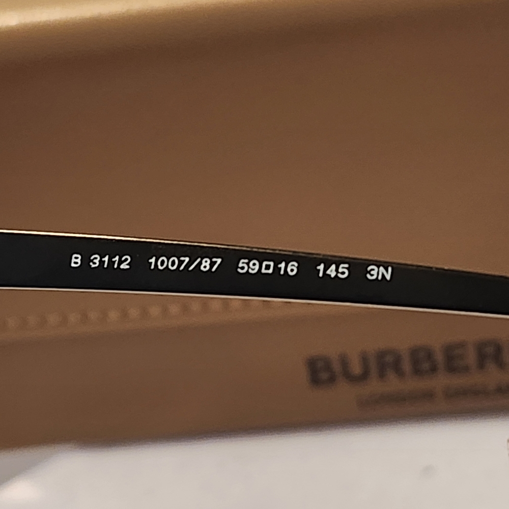 Burberry Men's Falcon BE3112 58mm Pilot Sunglasses in Matte Black - Picture 7 of 7